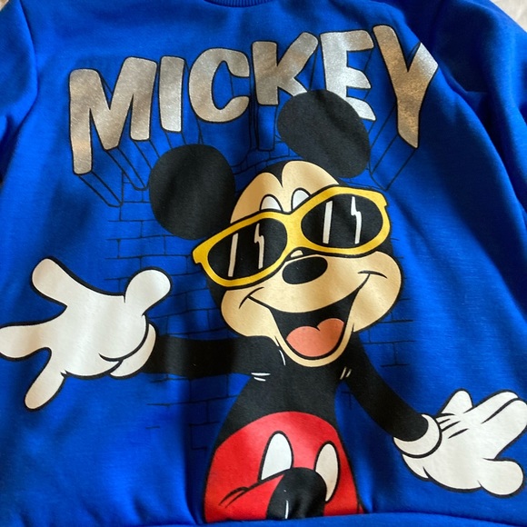 Boys Mickey Mouse Outfit Set Sweatpants and Sweatshirt Set - Picture 3 of 4